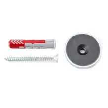 Schraube, Dübel, magnetische Halterung