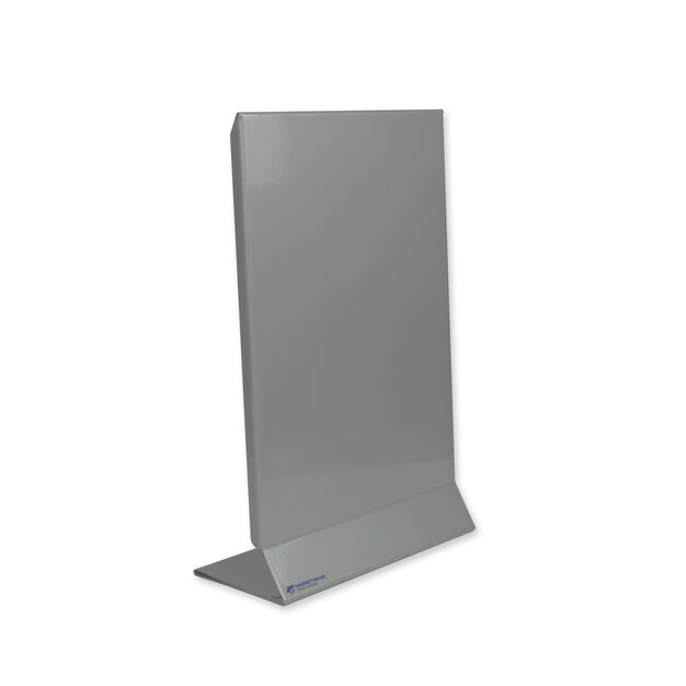 Tischmagnettafel in Tiefschwarz RAL 9005 mit weißem Hintergrund