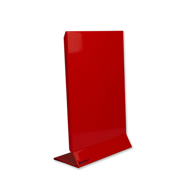 Tischmagnettafel in Leuchthellrot RAL 3026 mit weißem Hintergrund